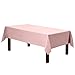 Gee Di Moda Rectangle Tablecloth - 60 x 84 Inch Pink Table Cloth for 5 Foot Rectangle Table - Heavy Duty Washable Fabric - for 5 Ft Buffet Table, Holiday Party, Dinner, Wedding & Baby Shower