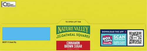 NATURE VALLEY SOFT-BAKED OATMEAL SQUARES, CINNAMON BROWN SUGAR, 12 CT