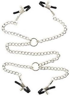 Stainless Steel Creative Adjustable Clips Three Heads Clamps with Chain