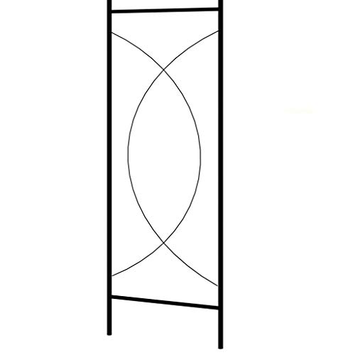 Tidyard Rosenbogen Rankgitter Rosenhilfe Pergola Spalier Tor für Rosen Blumen Garten Terrasse Metallgestell Schwarz 150… – Bild 4