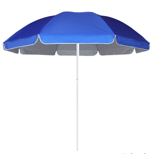 Beauenty 2M Patio Umbrella UV Protection Waterproof Outdoor Beach Umbrella, Adjustable Height Portable Sunshade Umbrella for Garden, Camping, Deck, Yard, Pool