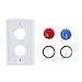 Arcade Light Switch Plate Cover, Single Switch (White/Red/Blue), 1-Gang Standard Size Rocker Wall Plate, Game Room Decorator, Kid Bedroom Wallplate, Faceplate Replacement