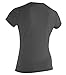 O'Neill  Women's Basic Skins Upf 50+ Short Sleeve Sun Shirt, Graphite, Medium