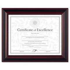 (6 Pack Value Bundle) DAXN15786NT Desk/Wall Photo Frame, Wood, 8-1/2 x 11, Rosewood/Black