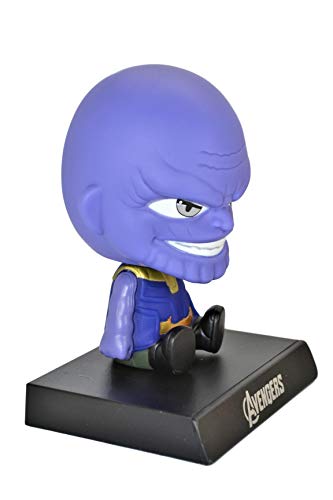 Avengers Thanos Cell Phone Holder PVC Bobble Head Figure Car Dashboard Office Home Accessories Ultra Detail Doll (Thanos)