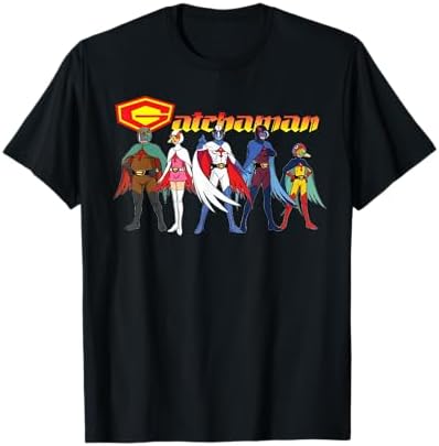 Amazon.com: Manga Gatchaman Logo Alter Ego Line-Up T-Shirt