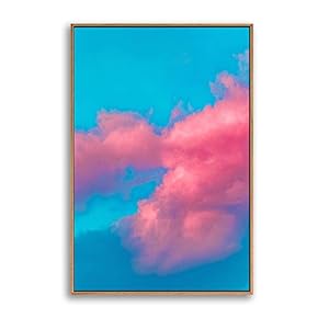 Framed Canvas Wall Art Clouds and Colors Canvas Prints Home Artwork Decoration for Living Room,Bedroom - 16x24 inches