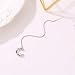 Crytech 925 Sterling Silver Wave Cuff Chain Earrings Wrap Tassel Earrings Threaded Crawler Earrings for Women Perfect (Silver)thumb 4