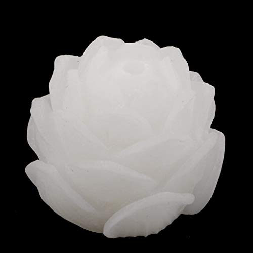 Fityle 20mm Carved Lotus Beads White Root Bodhi Beads Tibetan Buddhist Bracelet Beads Charms for DIY Pendant Jewelry Findings