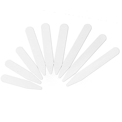Refaxi 200pcs New Plastic Collar Stiffeners Stays Bones For Dress Shirt Men's Gift