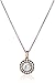 Amazon Collection Platinum or Gold-Plated Sterling Silver Swarovski Zirconia Round-Cut Halo Pendant Necklace, 16