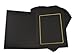 Golden State Art, Pack of 50, 5x7 Paper Photo Folders, Cardboard Picture Frames, Invitation Card, Great for Portraits, Special Events: Graduation, Christmas (Black with Gold Lining)