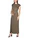 KRISP Womens Casual Maxi Dress Baggy Oversize Short Sleeve High Waist Dresses,Khaki [Short Sleeves],X-Large,UK 16;3269-KHA-16