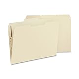 Smead Fastener File Folder, 1 Fastener, Reinforced 1/3-Cut Tab, Letter Size, Manila, 50 per Box (14534)