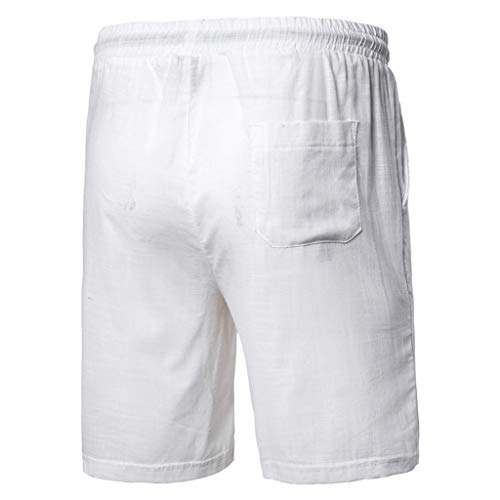 Simayixx Men's Casual Shorts Workout Comfy Shorts Summer Breathable Loose Shorts Teen Boys Basketball Short Pants White