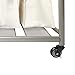 Seville Classics Mobile Laundry Hamper Sorter Cart, 3-Bag with Folding Table, Champagne