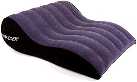 Yunmiemei DInflatable Pillow,Portable Chair/Pillow/Lounge Aid Cushion Triangle Adult Couple Game Toy Support Pillow with Manaul Pump Couples Gift for Couples