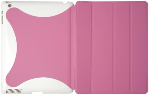 Link Depot Slim Fit Back Case with Sleep/Wake Front Cover for iPad 2 and The New iPad, Pink (LD-SCOVER-PNK)