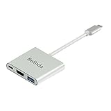 USB-C Digital AV Multiport Adapter,Belinda® USB 3.1 Type-C to HDMI Adapter 4K , USB 3.0 HUB With 1 Charging Port, for Apple The NEW Macbook, Chromebook Pixel with Aluminium Case
