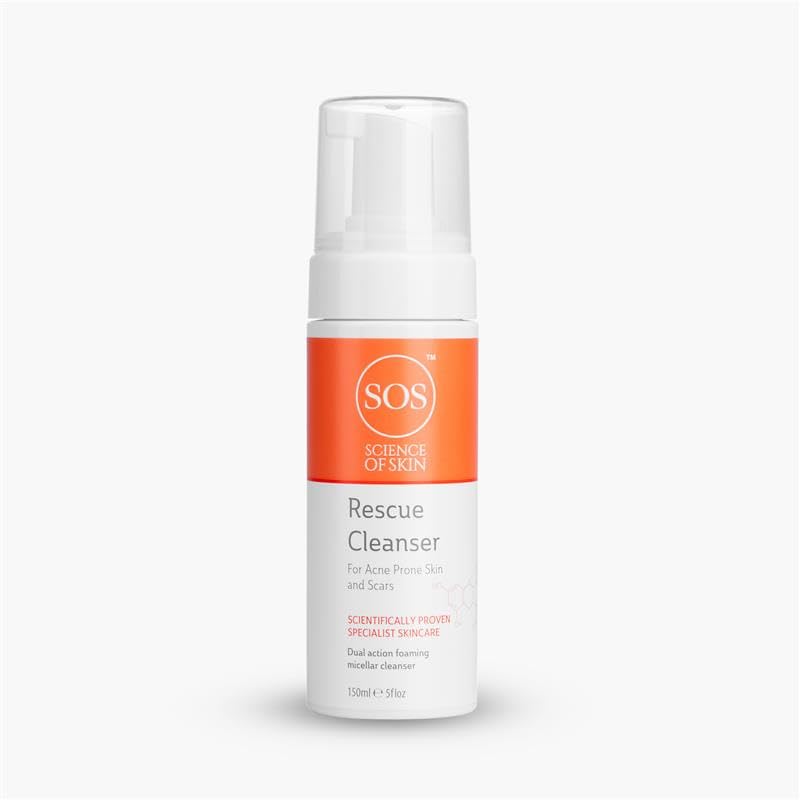 Science of Skin Rescue Cleanser - Micellar Foaming Face Cleanser for Problem Stressed Skin - Hydrating Cleanser- Gentle Foaming Cleanser For Sensitive Skin/Face Wash *PACKAGING MAY VARY*