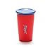 Wow Cup for Kids - NEW Innovative 360 Spill Free Drinking Cup - BPA Free - 9 Ounce (Red/Navy Blue)