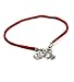 Silver Coin Charm for Success & Abundance with Hamsa Hand Charm for Protection on Red Silk String Bracelet for Men - 8