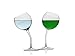 Tipsy Wine Glass Set Of 2 Cute Tilted Glasses With Funny Saying| Drink Responsibly Don’t Spill It |Joke Novelty Gag Gift For All Types of Women|Wife Mom Daughter Coworkers Bff