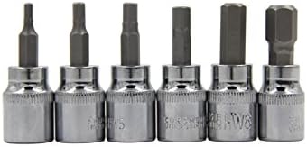 EOHM 6pc 3/8 dr 3/8" Drive 6Piece Metric Hex Bit Socket Allen Key Set H3-H10