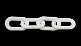 White Plastic Chain 1.5 Inch (6mm) 50 Feet