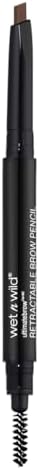 Wet n Wild Ultimate Brow Retractable Pencil Medium Brown Define Fill Spoolie New view 3