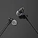 ROCK Zircon Stereo Earphones with Microphone and Remote In Ear HIFI Noise Isolating Bass Driven High Definition Wired 3.5mm Audio Jack (Black)