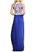 Asvivid Women's Sleeveless Aztec Floral Print Summer Maxi Dress Ladies Casual Cotton Beach Long Dresses S Blue
