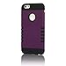 iPhone 6 Plus Case, oneCase 3-piece 3 in 1 Combo Hybrid High Impact Body Armor Hard PC & silicone Case Protective Cover for Apple iPhone 6 Plus 5.5 inch Screen with Screen protector (Purple/Black)