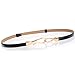 Nanxson Women's Leather Belt Thin Hook Waist Belt Skinny Belt for Jeans Dress PDW0002 black