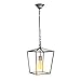 Paragon Home Pendant Light Hanging Lantern Lighting Fixture for Kitchen and Dining Room, Industrial Retro Iron Chandelier Fixture, E26 Base, Antique Nickel (Bulbs Not Included)
