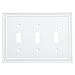 Franklin Brass W35066-PW-C Classic Beaded Triple Switch, White