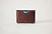 MEKU Men's Handmade Slim Leather Wallet Credit Card Holder Slim Wallet Dark Brown Father Day Gifts