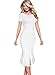VfEmage Womens Elegant Vintage Cocktail Party Mermaid Midi Mid-Calf Dress 7977 WHT M