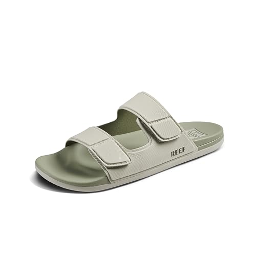 Reef Cushion Tradewind Mens Slides, Adjustable Straps, Ultra Soft Cushion Footb…