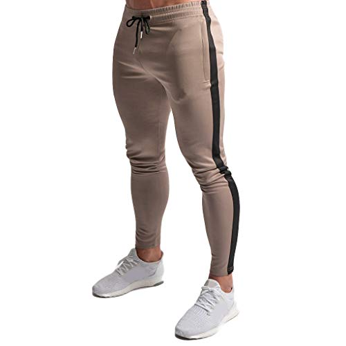 Willsa Mens Swimsuit, New Leisure Tight Printed Trousers Fashion Comfortable Sports Pants Khaki