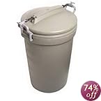 Rubbermaid RM5F8201 Animal Stopper Trash Can, 32 Gallon, Olive