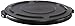 Round Black Trash Can