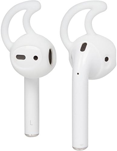 Ear Hooks Cover for AirPods w/Noise Isolation, Carrying Case, and Double Pronged Design