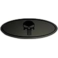 ALMOO Custom Skull Front Grille /Tailgate Emblem Badge 7''x2.75'' Compatible with Ford F150 F250 F350 Edge Explorer (7'' Black)