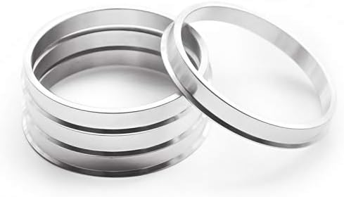 DiiZii Hub centric Rings Silver Aluminum Hubrings Hub Pack of 4