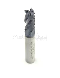 accusizetools   3 8 X 3 8 X 3 4 X 2   1 2 "Diente grueso M42 8  cobalto TiAlN desbaste End Mill, # 1102   0038