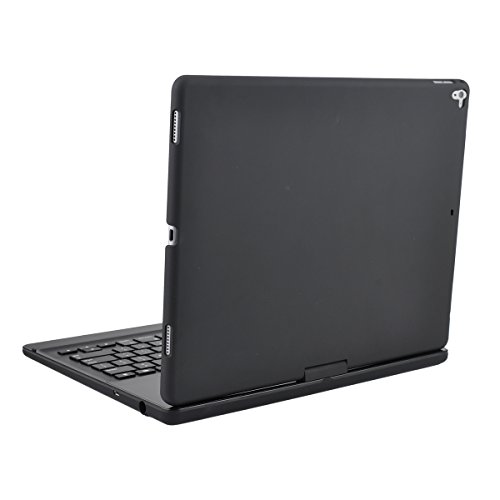 iPad pro 12.9 2017 and 2015 Keyboard case with pencil holder, Lenrich 360 Degree Rotatable ipad pro case with Wireless Bluetooth Keyboard stand for ipad pro 12.9 inch 2017 2nd Gen cover (Black)