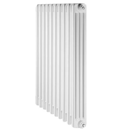 De Longhi Radiador Acero Tubular 4 Columnas 870 DL 6 Elementos, Color Blanco