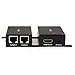 StarTech.com HDMI Over Dual CAT5 / CAT6 Extender with Infrared IR 100ft /30m HDMI Over Ethernet Cable Extender Power Free 1080p