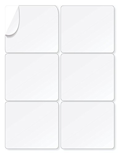 enKo - 3-1/3 x 4 Inch Label - White Blank - 6 Up Per Sheet Shipping Address Mailing Labels for Laser Inkjet Printer (300 Sheets, 1800 Labels) - Thumbnail 2